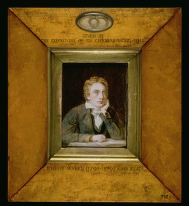 Retrato en miniatura de John Keats (1795-1821) c.1818 de Joseph Severn
